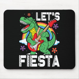 Alfombrilla De Ratón Niños Vamos Fiesta Dino Trex Lindo Niños Cinco