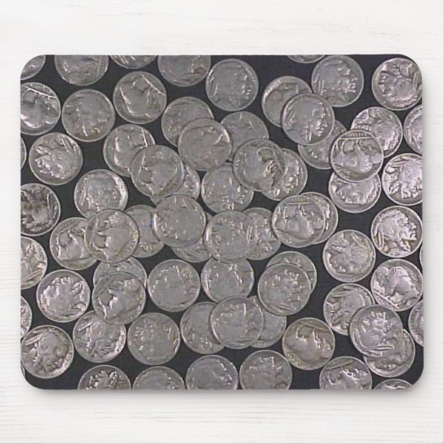 Alfombrilla De Ratón Níqueles del búfalo (Frente)