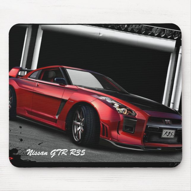 Alfombrilla De Ratón Nissan GTR R35- Mousepad (Frente)