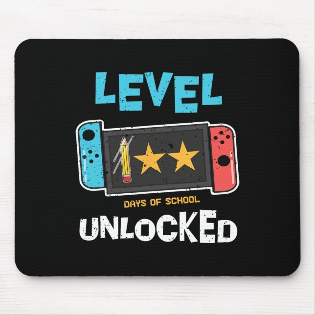 Alfombrilla De Ratón Nivel 100 Días De Escuela Niños Divertidos Desbloq (Frente)