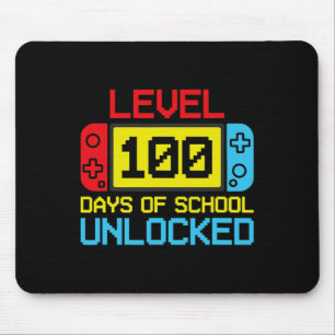 Alfombrilla De Ratón Nivel 100 Días De La Escuela Juego De Video Jugado