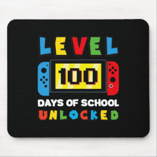 Alfombrilla De Ratón Nivel 100 Días De La Escuela Juego De Video Jugado