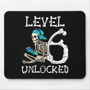 Alfombrilla De Ratón Nivel 6 Desbloqueados Skeleton Gamer Videojuegos 6