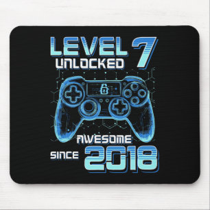 Alfombrilla De Ratón Nivel 7 Desbloqueado Fiesta de Videojuegos Cumplea