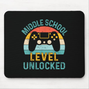 Alfombrilla De Ratón Nivel de escuela intermedia desbloqueado Videojueg