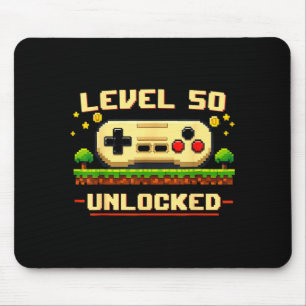 Alfombrilla De Ratón Nivel divertido 50 desbloqueado videojuego cumplea
