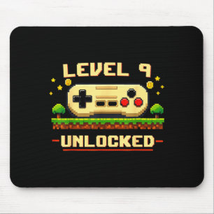 Alfombrilla De Ratón Nivel divertido 9 desbloqueado videojuego cumpleañ