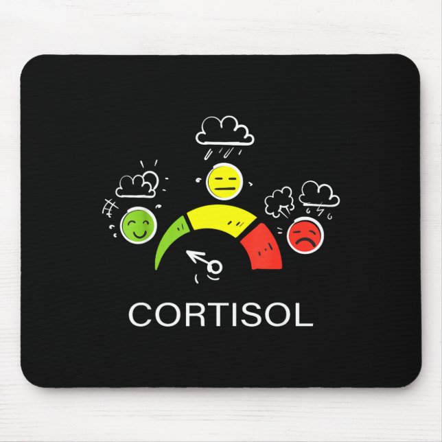 Alfombrilla De Ratón Niveles bajos de cortisol v meme  (Frente)
