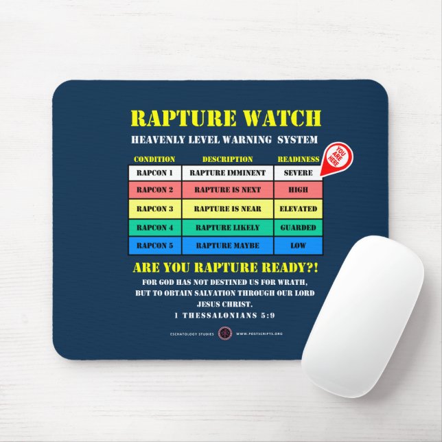 Alfombrilla De Ratón Niveles de Alerta de Rapto (Con ratón)