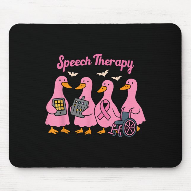 Alfombrilla De Ratón Nk Goose Ribbon Speech Language Pathologist Therap (Frente)