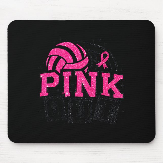Alfombrilla De Ratón Nk Out Volleyball Breast Cancer Awareness Suprt Ri (Frente)