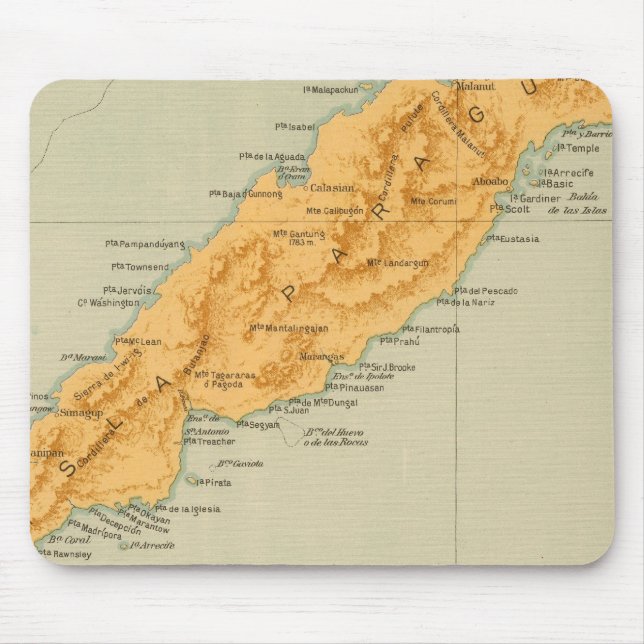 Alfombrilla De Ratón No 25 Paragua Meridional, Balabac (Frente)