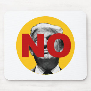 Alfombrilla De Ratón No a Trump (amarillo y rojo)