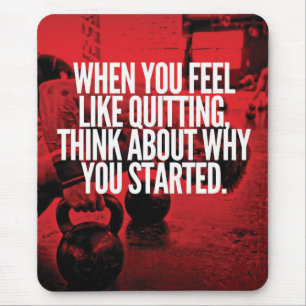 Alfombrilla De Ratón No abandone - el entrenamiento de motivación