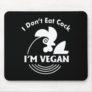 Alfombrilla De Ratón No Como Soy Vegana Camiseta Divertida Vegana