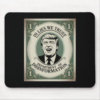 Alfombrilla De Ratón “no confíes en Nadie” - Parodia del Billete de Tru