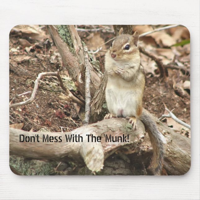Alfombrilla De Ratón ¡No ensucie con el 'Munk! Mousepad (Frente)