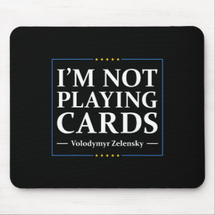 Alfombrilla De Ratón No Estoy Jugando Cartas - Paz Para Ucrania Bandera