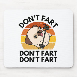 Alfombrilla De Ratón No Fart Dog Divertido Fitness Gimnasio Entrenamien