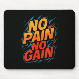 Alfombrilla De Ratón No Gain Fitness Gym Motivation