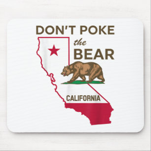 Alfombrilla De Ratón No golpeen a la república de Bear California