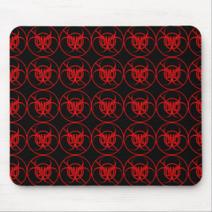 Alfombrilla De Ratón No hay GMO Mousepad Biohazard Advirtimiento Almoha