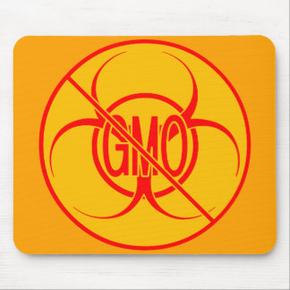 Alfombrilla De Ratón No hay GMO Mousepad Biohazard Advirtimiento Almoha