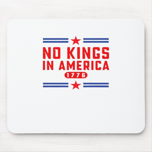 Alfombrilla De Ratón No Kings In America Classic Minimal Clean (Frente)