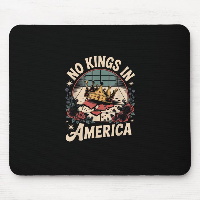 Alfombrilla De Ratón No Kings In America Retro Classic (Frente)