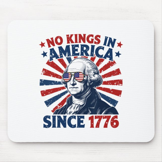 Alfombrilla De Ratón No Kings In America Since 1776 Distressed Flag Usa (Frente)