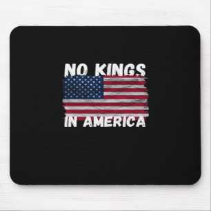 Alfombrilla De Ratón No Kings In America USA Bandera Clásica Libertad