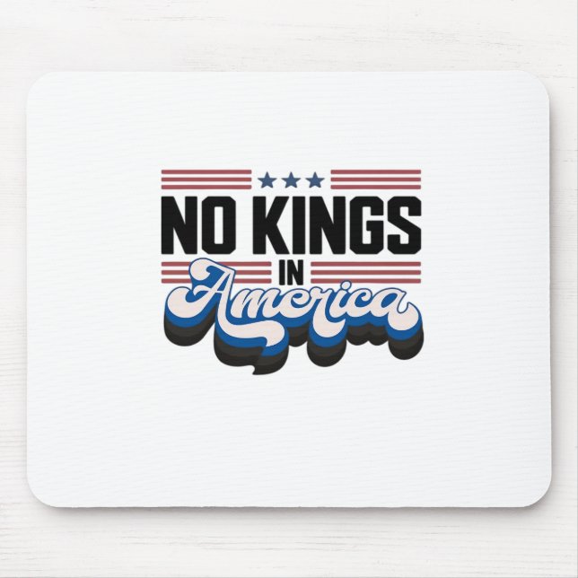Alfombrilla De Ratón No Kings In America USA Retro Classic (Frente)