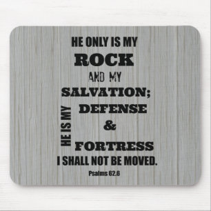 Alfombrilla De Ratón No me moverán de la Biblia Verse