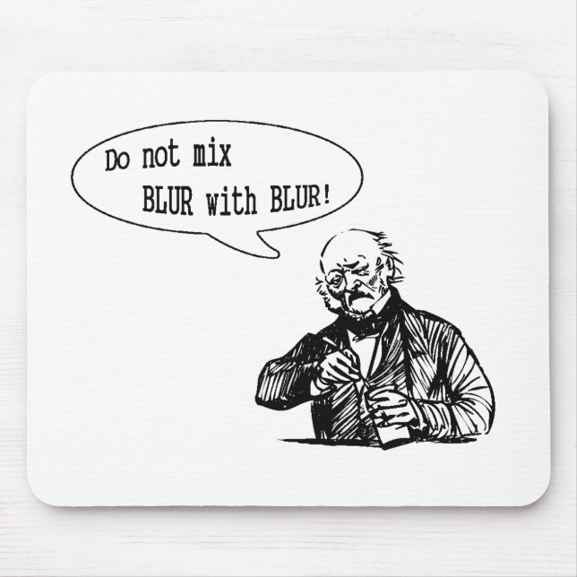 Alfombrilla De Ratón No mezcle la FALTA DE DEFINICIÓN con la FALTA DE (Frente)