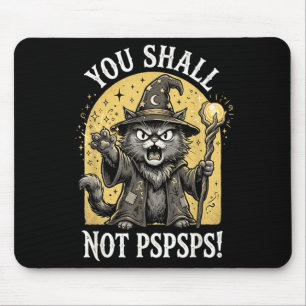 Alfombrilla De Ratón No Pasarás Pspsps Camiseta Sodasy Gato Mago