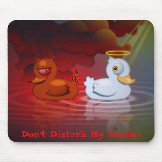 Alfombrilla De Ratón No perturbe mis círculos (Frente)