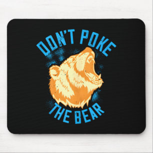 Alfombrilla De Ratón No pinches al oso grizzly divertido oso retro
