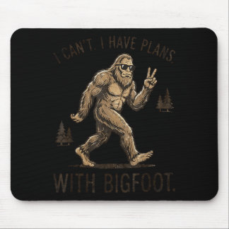Alfombrilla De Ratón No puedo tener planes con Bigfoot Sasquatch divert