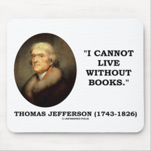 Alfombrilla De Ratón No puedo vivir sin libros