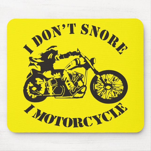 Alfombrilla De Ratón No ronco mi motocicleta. #USAPatriotGraphics (Frente)
