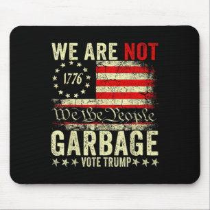 Alfombrilla De Ratón No Somos Basura Vota Trump 2025 Bandera Americana 