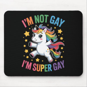 Alfombrilla De Ratón No soy gay, soy un unicornio súper gay, orgullo LG