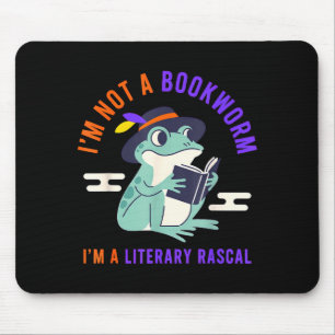Alfombrilla De Ratón No soy un ratón de biblioteca, soy una rana bribon