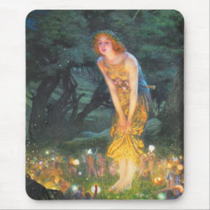 Alfombrilla De Ratón Noche de verano (1908) de Edward Robert Hughes