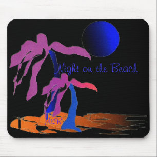 Alfombrilla De Ratón Noche en la playa