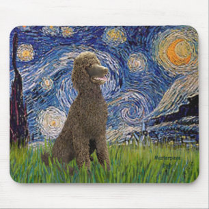 Alfombrilla De Ratón Noche estrellada - Caniche St de chocolate