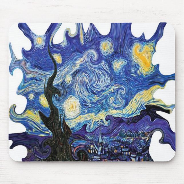 Alfombrilla De Ratón Noche estrellada de Art Van Gogh Starry (Frente)