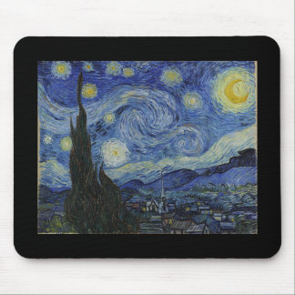 Alfombrilla De Ratón Noche estrellada de Van Gogh
