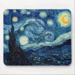 Alfombrilla De Ratón Noche estrellada de Vincent van Gogh<br><div class="desc">Noche estrellada de Vincent van Gogh</div>