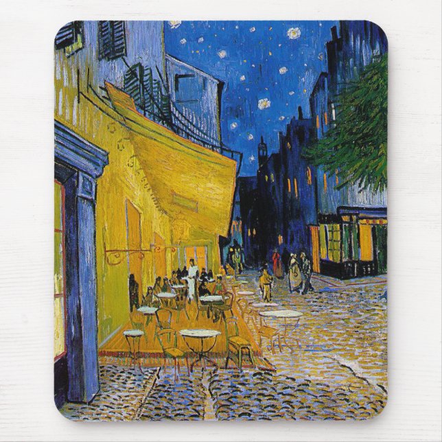 Alfombrilla De Ratón Noche estrellada de Vincent van Gogh (Frente)